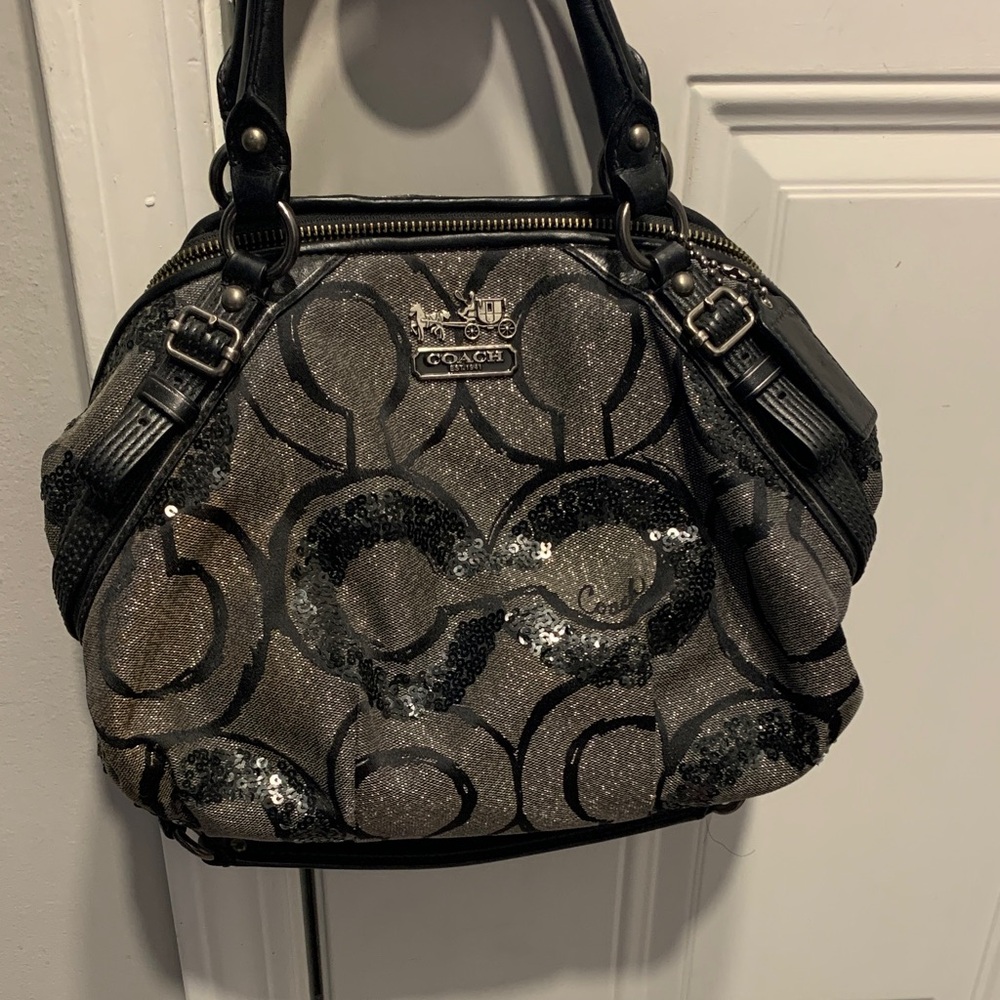 Vintage Coach Canvas Sequence bag